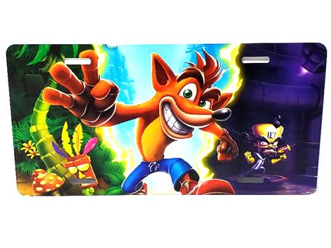 Crash Bandicoot License Plate Property Room