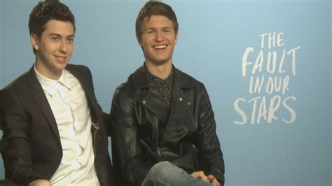 Cute Interview The Fault In Our Stars Ansel Elgort And Nat Wolff Talk Romance And Shailene