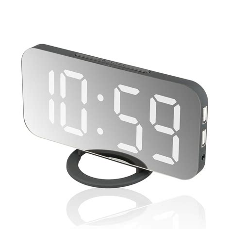 Alarm Clock Large Digital Led Display Sensor Automatic Portable Modern