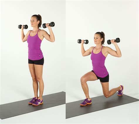 Weighted Reverse Lunge Best Way To Lose Thigh Fat Popsugar Fitness