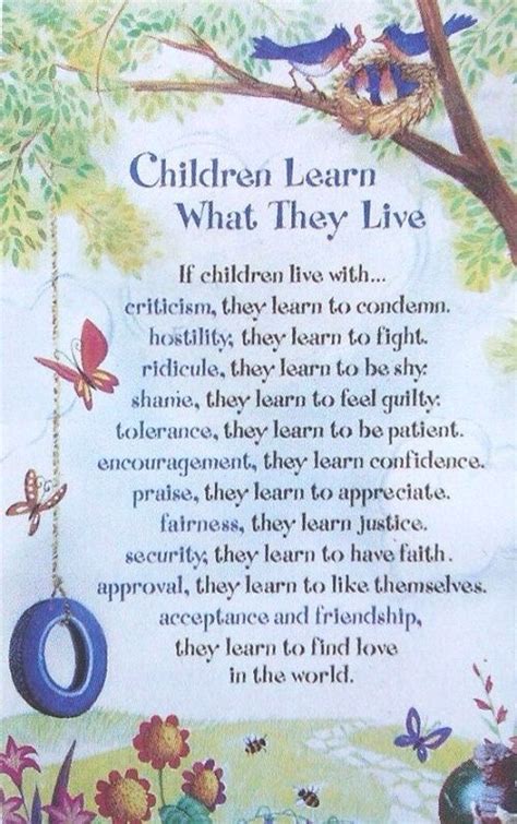 Children Learn What They Live · Moveme Quotes