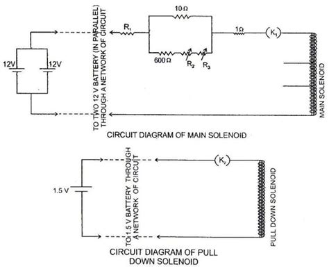 Circuit Diagram Of Main Solenoid And Pull Down Solenoid Download