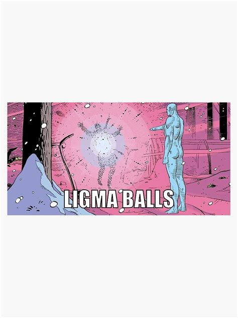 Dr Manhattan Ligma Balls Watchmen Meme Sticker For Sale By