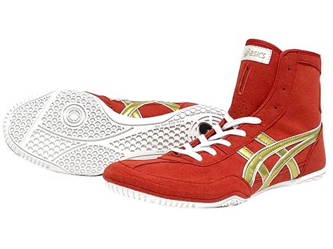 Asics Wrestling Boxing Shoes 1083a001 Ex Eo Twr900 Red Gold Ebay