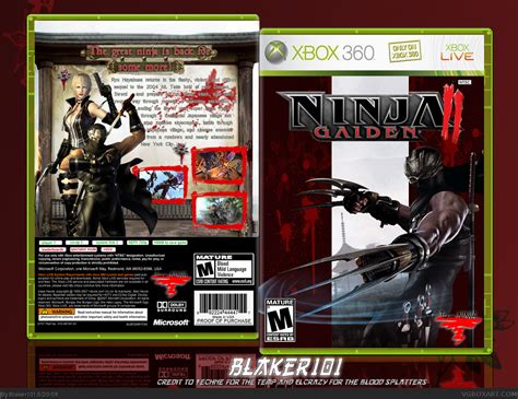 Ninja Gaiden 2 Xbox 360 Box Art Cover By Blaker101