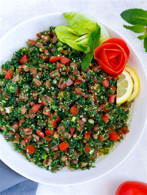 This Lebanese Tabbouleh Salad Is A Very Popular Middle Eastern Salad