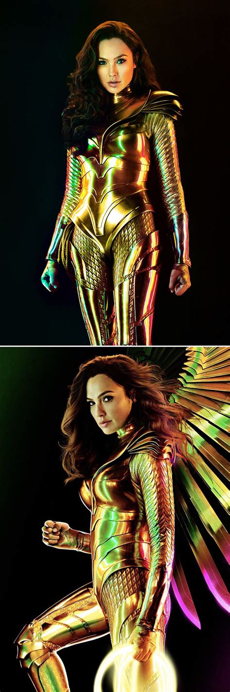 Gal Gadot As Wonder Woman With The Golden Eagle Armor In Wonder Woman