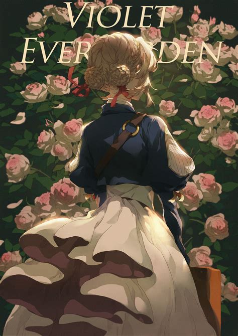 Wallpaper Violet Evergarden Anime Girls Fan Art Vertical Pink