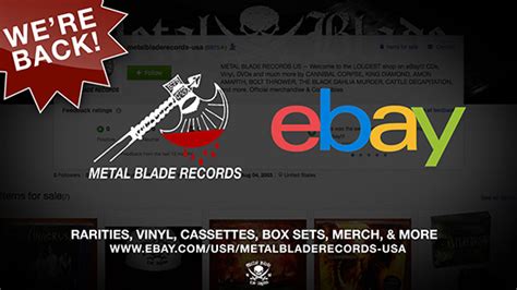 Block out all personal information. Metal Blade Records USA re-launches official eBay store ...