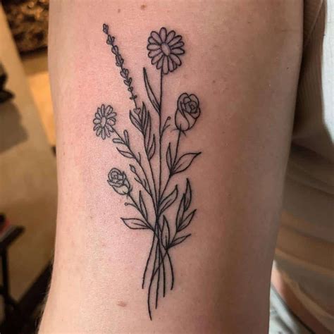Details 80 Wildflower Minimalist Flower Tattoo Latest Incdgdbentre