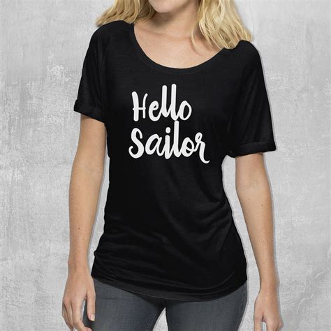 Hello Sailor Womans T Shirt By A Piece Of