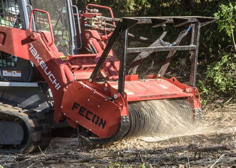 Skid Steer Mulchers By Fecon Suits Posi Tracks Bobcats Track Loaders