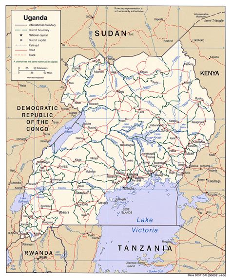 Uganda Maps Printable Maps Of Uganda For Download