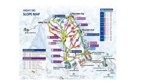 High1 Ski Map And Resort Information Free Piste Map