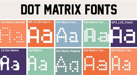 Dot Matrix Font Free Download