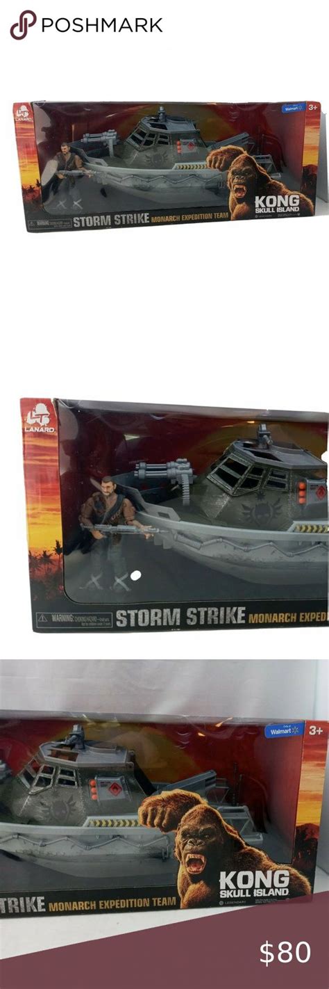 King Kong Storm Strike Monarch Expedition Team Sea Playset 2017 New