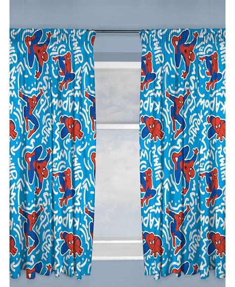 These Cool Spiderman Popart Curtains Are Available In Two Drop Lengths