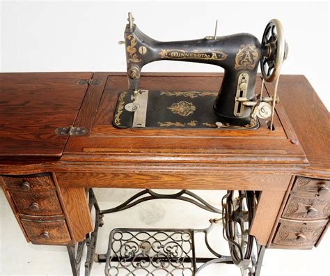 Antique Minnesota A Treadle Sewing Machine Ebth