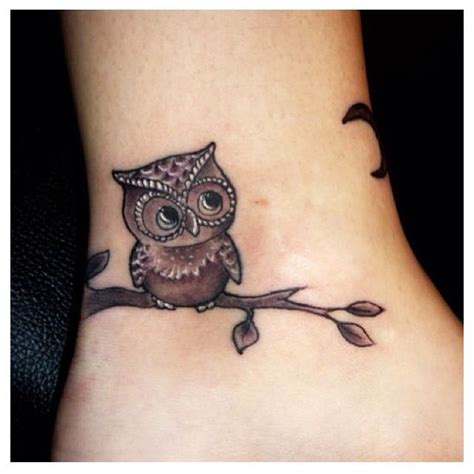 Retro Owl Tattoo Baby Owl Tattoos Cute Tattoos For Women Cute Owl