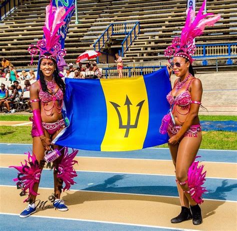 barbados flag crop over carnival girl caribbean carnival barbados flag