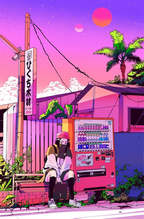 Pin By Lacey Sookma On Wallpaper Vaporwave Art Anime Wall Art