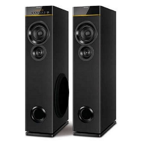Philips Audio Spa9080b Bluetooth Multimedia Tower Speakers Black
