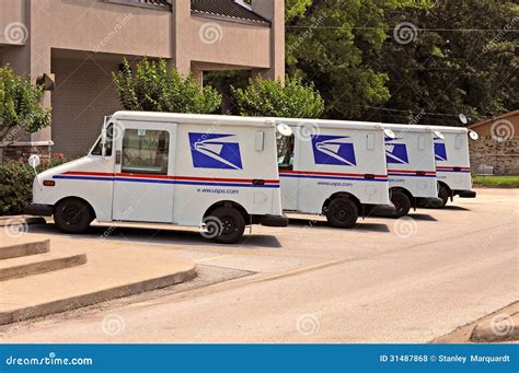 United States Postal Service Trucks Editorial Stock Photo Image Of Delivered Office