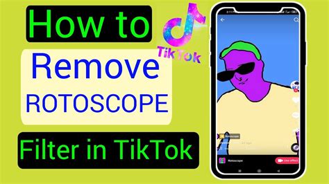 Remove Rotoscope Filter Tiktok Haiper