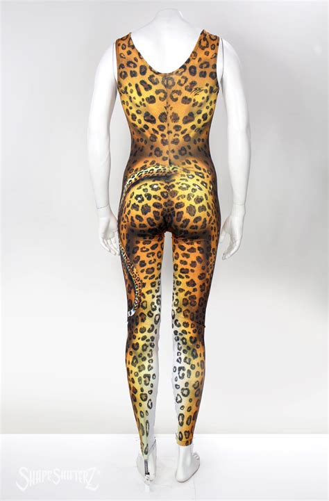 leopard bodysuit sleeveless printed graphic catsuit woman