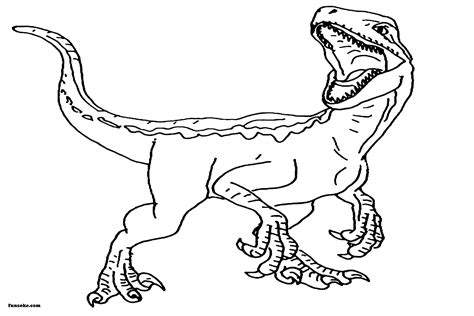 Fan favorite movie character, velociraptor blue, comes to life with this chomp 'n roar mask! Jurassic Park Velociraptor Coloring Pages