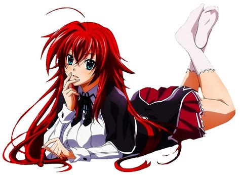 Highschool Dxd Rias Red Head Anime Girl By Shayapig Redbubble