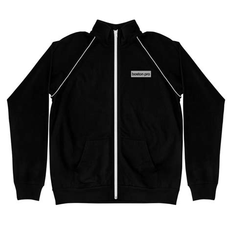 Boston Pro Black Piped Fleece Jacket Mon Ethos Pro Shop
