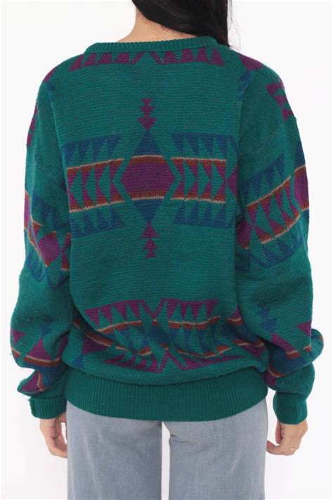 Pendleton Sweater 80s Sweater Wool Sweater Southwest Pullover Sweater