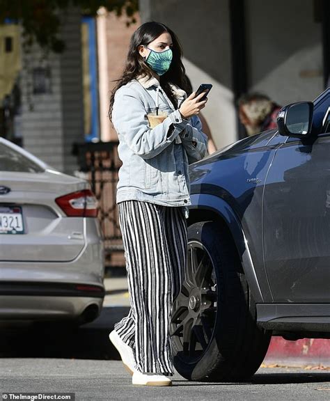 Eiza Gonzalez Keeps Cozy In A Fleece Lined Denim Jacket As She Heads