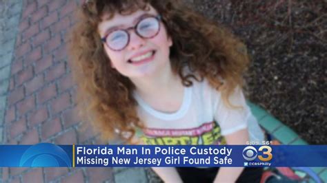 florida man in police custody after missing new jersey girl found safe youtube