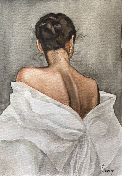 Girl With Naked Back Painting By Tatiana Filipowicz Filadora Saatchi Art