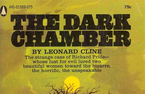 Leonard Cline The Dark Chamber Paperback Cover Artist