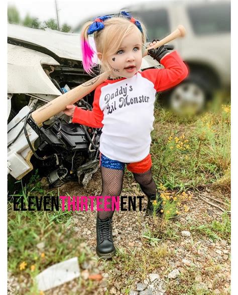 Diy harley quinn halloween costume and makeup | rosaliesaysrawr. Harley Kids Costume Baby Toddler Girl Harley Quinn ...