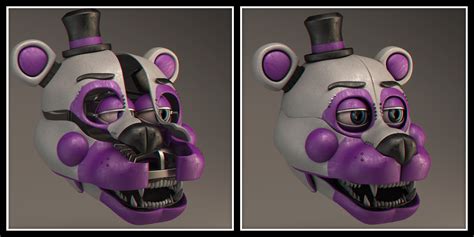 Funtime Freddy Head Opened And Closed My Design By Qutiix On Deviantart