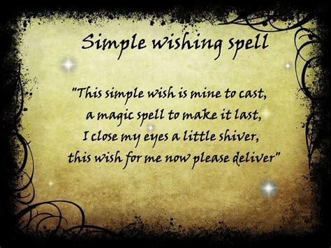 Simple Wishing Spell Wish Spell Witchcraft Spells For Beginners