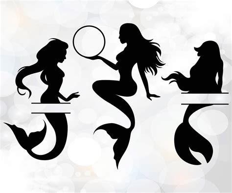Mermaid Svg Silhouette Files For Cricut Etsy My Xxx Hot Girl