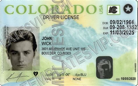 Colorado Co Drivers License Psd Template Download V2 2022