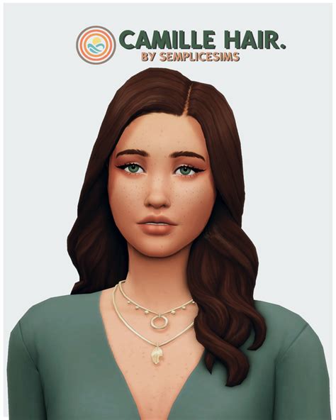 Camille Hair Semplicesims On Patreon In 2022 Sims Hair Sims 4 Sims