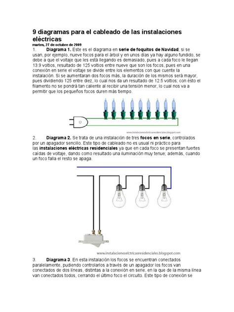 9 Diagramas Para El Cableado De Las Instalaciones Eléctricas Pdf