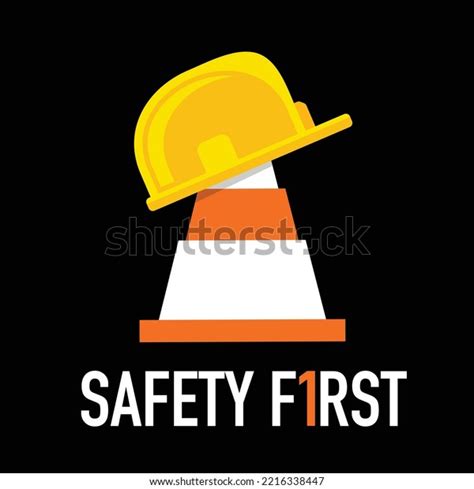 Safety First Icon Vector Illustration Stock Vector Royalty Free