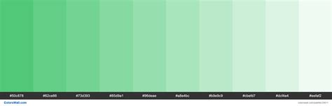 Tints Of Emerald Color 50c878 Hex Colorswall