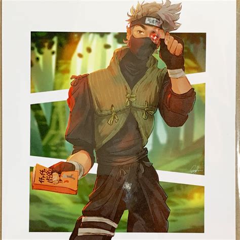 Kakashi Naruto Print Repop Ts