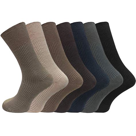Mens Diabetic Socks Non Elastic Comfort Soft Grip Top 6 And 12 Pairs Sock