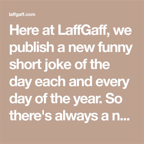 Funny Joke Of The Day Laffgaff Home Of Fun And Laughter Joke Of
