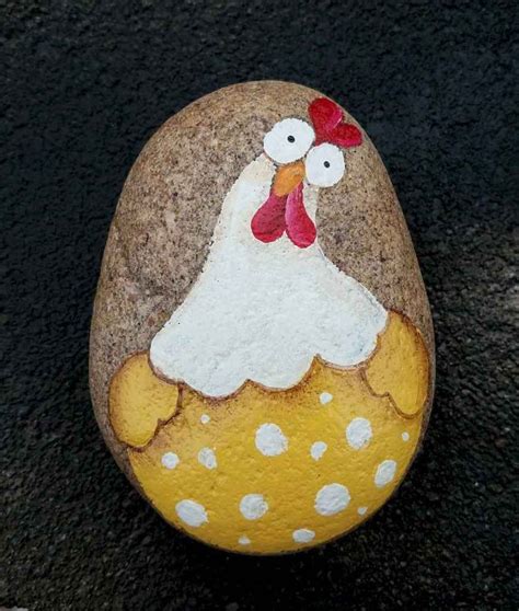 50 Easy Diy Chicken Painted Rocks Ideas 31 Rock Crafts Rock